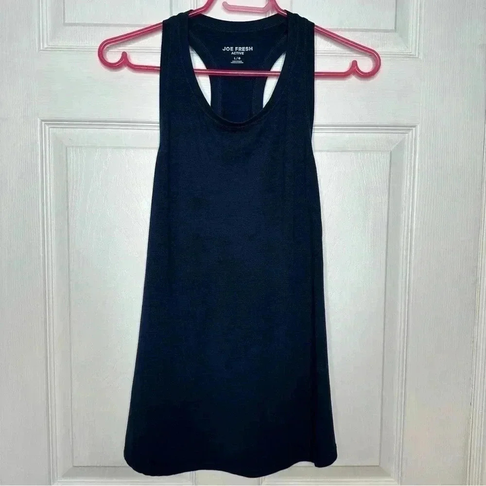 Joe Fresh Racerback Tank Top Blue Size Large